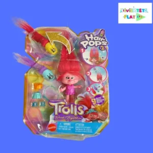 Popi Muñeca pequeña Trolls hair pop-mas-accesorios